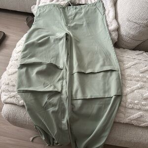 SHEIN Light Green Casual Pants